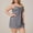 Gray, variant on Plus Size Satin Nightgown for Women A-Line Mini Slip Dress Wedding Boudoir Gifts for Women Navy XXXXXL