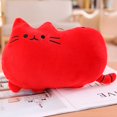 thumbnail image 1 of Biscuit Cat pillow Cat cushion Stuffed cat doll plush toy home decoration cute sofa pillow Christmas gift for girls and childrenred50cm Deng Xun unisex, 1 of 2