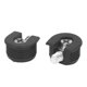 thumbnail image 2 of Soporte de estante de plástico en forma de círculo tipo tornillo de dos en uno negro 10 piezas, 2 of 3