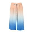 thumbnail image 4 of TIREOW Kids Girls Straight Leg Pants Baggy Sweatpants with Pockets Classic Gradient Cinch Bottom Athletic Comfy Lounge Joggers High Waisted Trousers Sweat Pants, 4 of 5