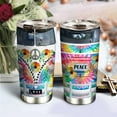 thumbnail image 2 of 20oz Gifts for Women, Men, Valentines Day Gifts for Her, Him, Inspirational Gifts for Friends, Peace Travel Camper Van, Tie Dye Hippie Van Tumbler Cup, Insulated Travel Coffee Mug with Lid, 2 of 6