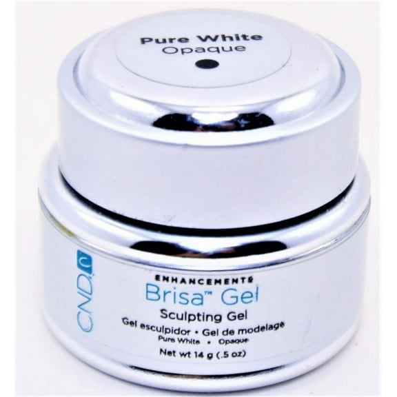 CND Brisa UV Nail Sculpting Gel: Pure White Opaque 0.5 oz