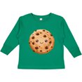 thumbnail image 3 of Inktastic Kawaii Happy Chocolate Chip Cookie Boys or Girls Long Sleeve Toddler T-Shirt, 3 of 5