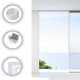 thumbnail image 3 of Portable Window Seal Hot Air Stop Waterproof Air Exchange Guards with Zipper AC Window Kit, 3 of 8