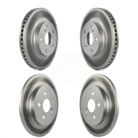 Genius Front Rear Coated Disc Brake Rotors Kit for Car Toyota Prius Lexus CT200h Plug-In KG-101119