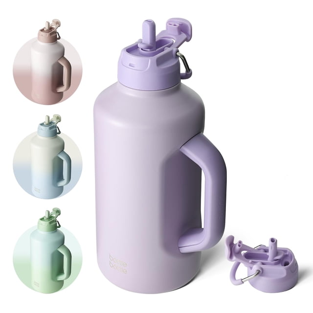 Botella de Agua BOTTLE BOTTLE 1.9L Aislada con Tapa de Popote