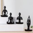 thumbnail image 4 of Muyoka piezas de estatua de pose de yoga de meditación, arte abstracto, resina, poses de yoga, figura de yoga, juego de figuras de yoga, decoración del hogar, estatua de pose de yoga, decoración para Muyoka Hogar, 4 of 5