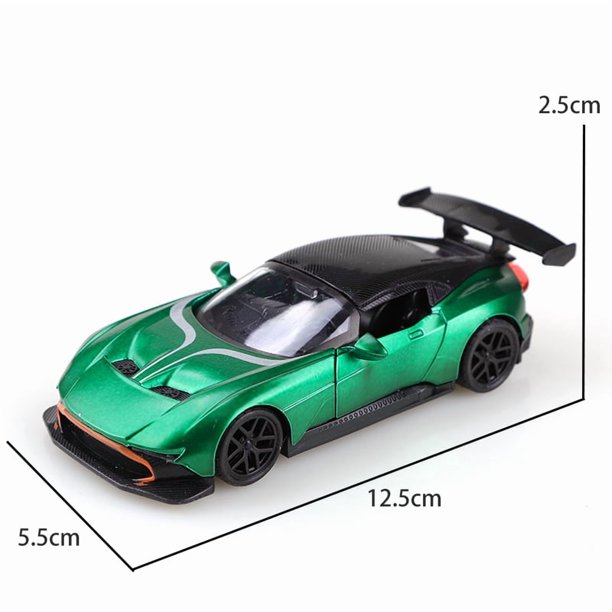 Coche de carreras de aleación Martin 1:36, coche de carreras de retroceso de aleación simulada a escala 1,36, juguete para niño, coche de carreras simulado,Aston Martin Green