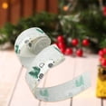 thumbnail image 2 of 1 Roll DIY Christmas Ribbon Fashion Imitation Linen Wrapping Ribbon with Wired Edge for Home, 2 of 7