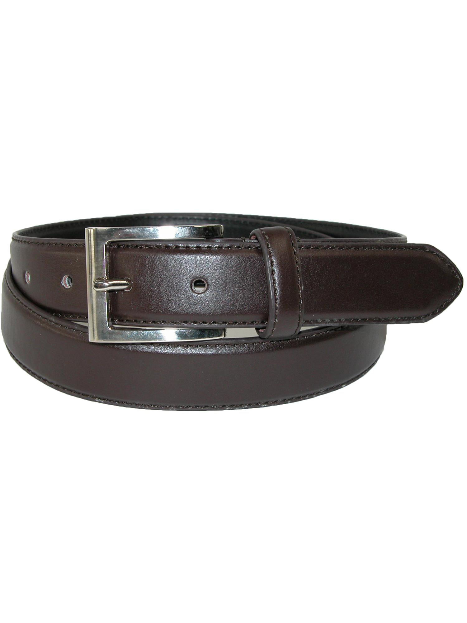 Men's Black or Brown Dress Belt Genuine Leather Mens Casual W/ Buckle 1 1/4 Wide 