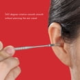 thumbnail image 3 of SHAR 8Pcs Ear Pick Set Stainless Steel Earpick Ear Wax Curette Remover Ear Clean Tool with Case, 3 of 7