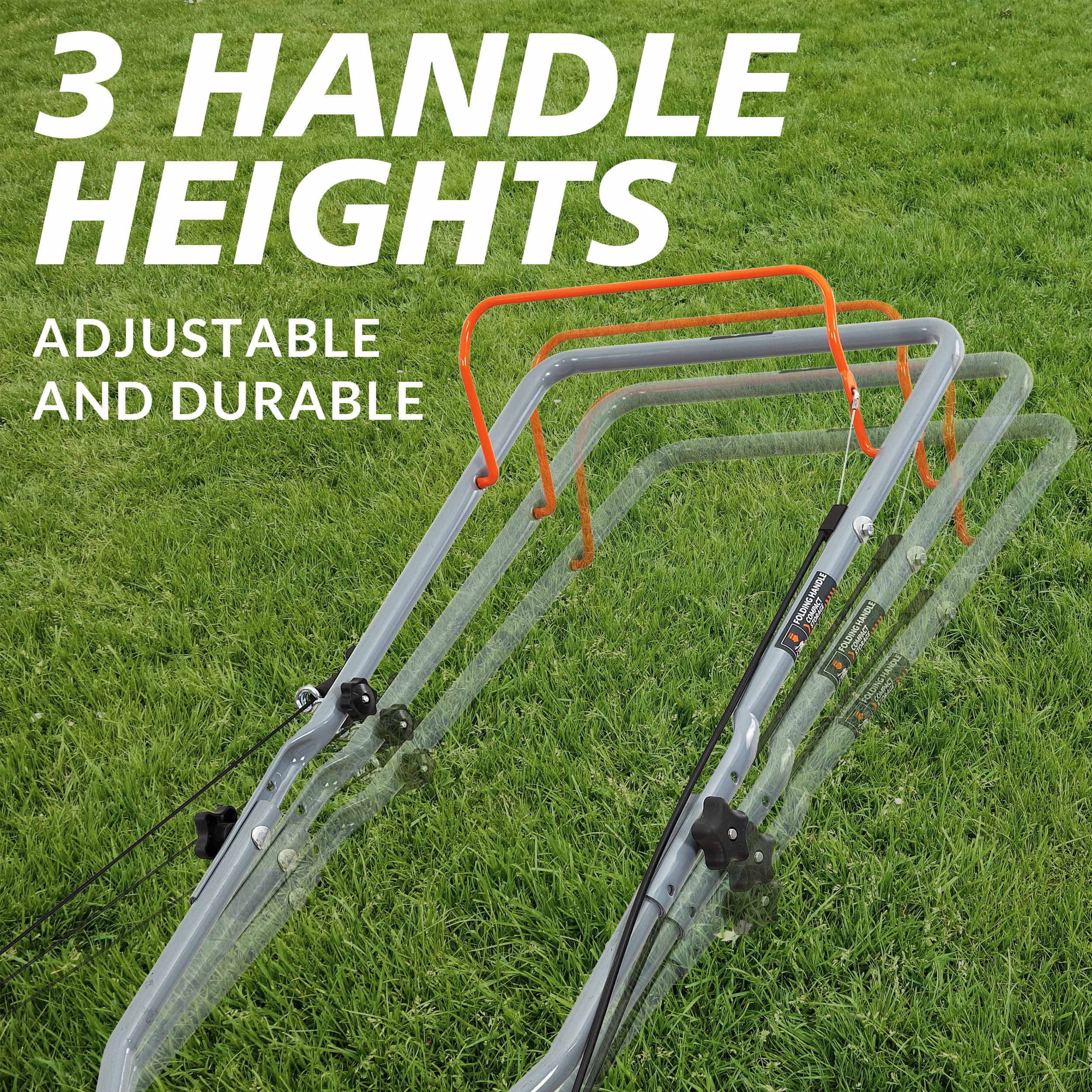 Yard Max 21 in. 170cc 2-in-1 Gas Walk Behind Push Lawn Mower with High Rear Wheels