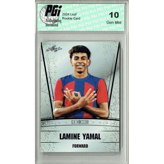 Lamine Yamal 2024 Leaf #RS08 Rookie Card PGI 10