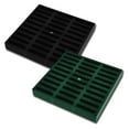 thumbnail image 5 of Square Catch Basin Kit - 9x9 & 12x12 Inch Drainage Systems - Black/Green Grates - with Inlet/Outlet - Landscape & Yard Drainage Solutions, 5 of 8