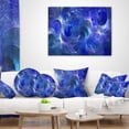 thumbnail image 3 of Designart Clear Blue Fractal Glass Texture - Abstract Throw Pillow - 18x18, 3 of 4