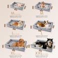 thumbnail image 2 of Cama ortopédica para perros EHEYCIGA, impermeable, viscoelástica, gris, 2 of 9
