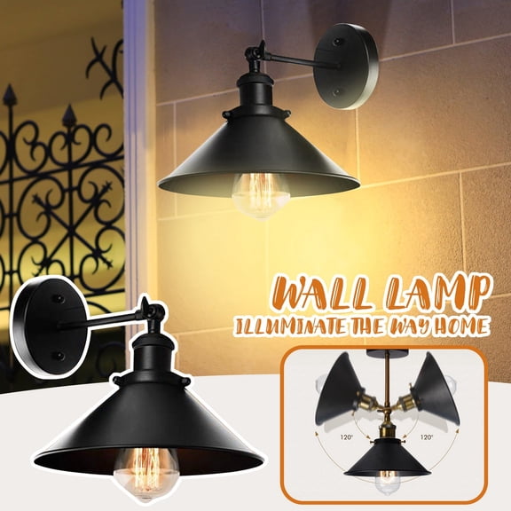 Battery Operated Wall Sconce Vintage Wireless Wall Sconces with Remote,Dimmable Led Wall Lights,Wall Lamp Fixture Indoor Bedroom Living Room Kitchen,LED Bulbs Included,Black