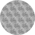 thumbnail image 1 of Ahgly Company Tapis Rond Lavable en Machine Intérieur Transitionnel Gris, 3 Pieds Rond, 1 of 7