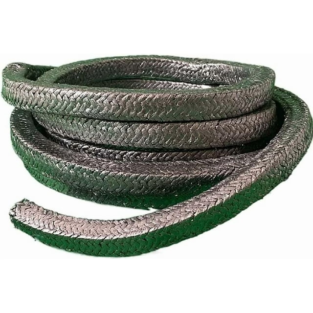 Gamvdout High Purity Graphite Packing Length 1M/3.2FT Flexible Graphite Compression Packing High Pressure Steam Heat Exchange Media