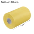 thumbnail image 2 of Unique Bargains Tulle Rolls Fabric Spools 6' 100 Yards Yellow for Decoration Wrapping Wedding DIY Crafts, 2 of 5
