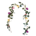 thumbnail image 4 of Hvmvliv Easter Garland 66 Inch Easter Garland, 36-fork Leaf Vines with Colorful Eggs, Plastic Hanging Ornament for Home, Door Frame, Car Decoration Green, 4 of 6