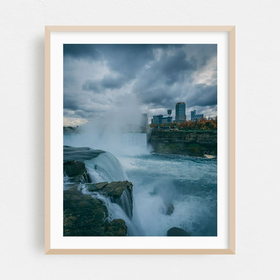 From Terrapin Point - Niagara Falls New York Photography Oak Framed Wall Art Print 16 x 20 inches