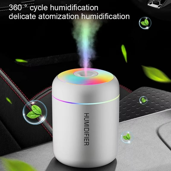180ML USB Mini Air Humidifier Aroma Essential Oil Diffuser for Home Car Ultrasonic Mute Mist Maker Diffuser with LED Color Lamp