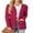 Wine Red, variant on Women's Cardigan Woolen Sweater Soft Comfortable Casual Lightweight With Pockets Navy Blue L