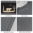 thumbnail image 4 of Coolnut Womens T Shirts Fashion Tops, Vintage Wilderness Bear Silhouette Women's Basic Short Sleeve Tees, Grey Lightweight Casual Summer Clothes, 2XL, 4 of 6