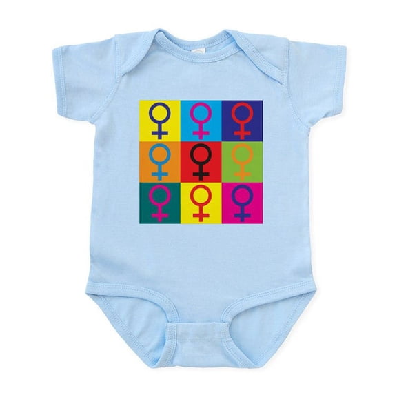 CafePress - Feminism Pop Art Infant Bodysuit - Baby Light Bodysuit, Size Newborn - 24 Months