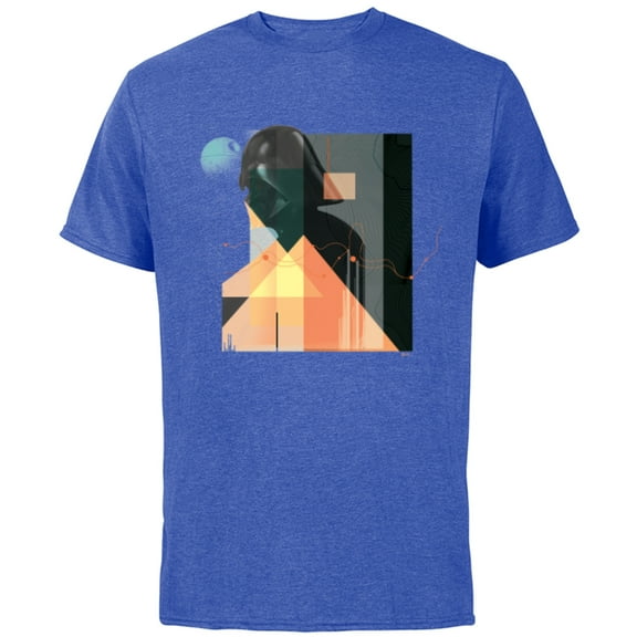 Star Wars Darth Vader Art Deco Profile - Short Sleeve Cotton T-Shirt for Adults - Customized-Royal Heather