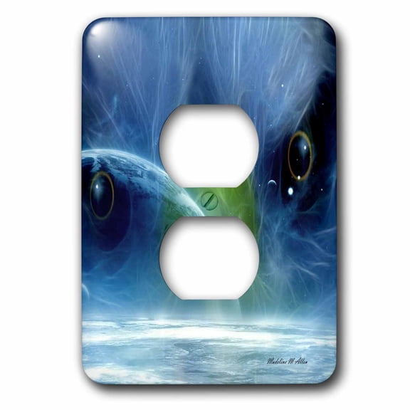 3dRose, Galaxy Spirit, 2 plug outlet cover