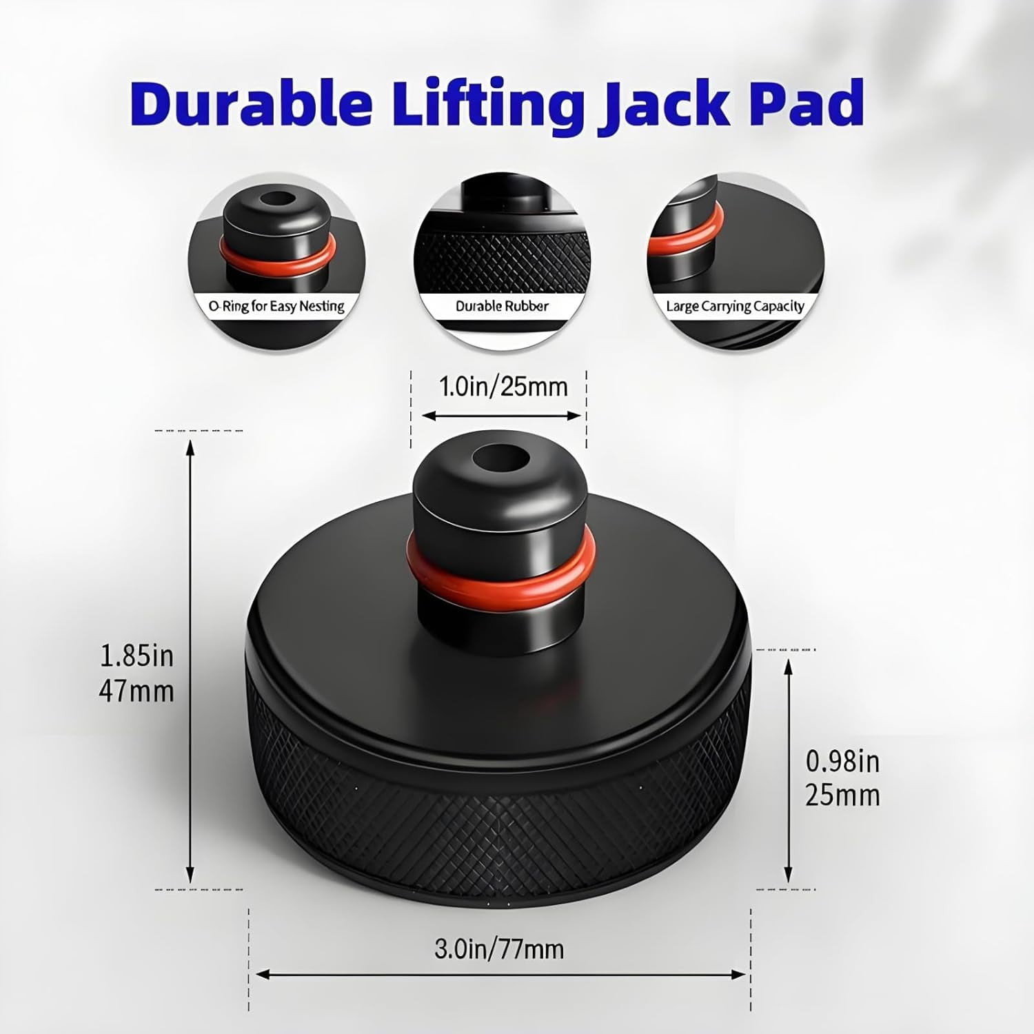 Lifting Jack Pads Compatible with Tesla Model 3/S/X/Y/Y Juniper, 4 Pucks with a Storage Case, Accessories for Tesla Vehicles 2013 to 2026