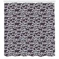 thumbnail image 3 of Ambesonne Savannah Shower Curtain, Silhouette Wild Animals, 69"Wx70"L, Dark Blue Grey, 3 of 3