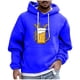 thumbnail image 2 of Sudadera con capucha para hombre, estilo casual, con cuello redondo, estampado, manga larga, blusa de poliéster, 2 of 5