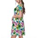 thumbnail image 2 of Disketp Watercolor Flowers para Vestido de Manga Corta para Mujeres, Vestidos de Verano para Mujeres, Casual y Holgado para la Playa, 2 of 6