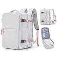 thumbnail image 4 of 1pc Simple And Versatile Backpack With Independent Shoes Storage, Men's Women's Large Capacity Backpack, Business Casual Travel Computer Bag, Trendy High School Student Backpack College Student Backpa, 4 of 5