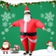 thumbnail image 1 of Xihbxyly Disfraz Inflable de Papá Noel, Unisex, Ideal para Fiestas, Cosplay de Navidad y Halloween, Incluye Gorro y Soplador, Fácil de Inflar, 127 X 48 X 2 Cm., 1 of 7