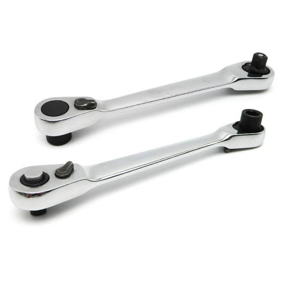 unbranded 1/472 Teeth Mini Size Dual-purpose Ratchet Socket Wrench Screwdriver Screwdriver Wrench Narrow Slit Wrench(Silver)