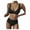 Multicolor, variant on Aoochasliy Bikinis for Women Clearance Women Striped Push Up High Cut Hight Waist Halter Bikini Set Two Piece Swimsuit