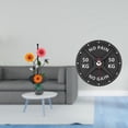 thumbnail image 2 of Dispensador de pañuelos y reloj de pared 3D decorativo para gimnasio en casa. Soporte vertical decorativo y accesorio para levantamiento de pesas., 2 of 8
