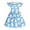 Blue, variant on NAISIBABY Dresses for Girls, Cute Prints Summer Casual Ruffles Sleeve Kids Flowy Play Dress Mint Green Size 7-8