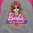 thumbnail image 3 of Barbie - Dia De Muertos- Toddler And Youth Girls Raglan Graphic T-Shirt, 3 of 4