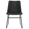 thumbnail image 3 of HomGarden Set of 4 Kitchen Dining Chair W/Backrest Modern PU Leather Side Chair for Dining Room Black, 3 of 9
