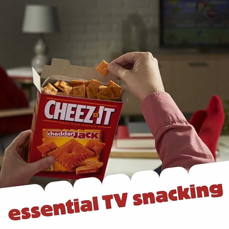 Cheez-It Baked Snack Crackers Cheddar Jack 12.4 oz (Pack of 3