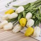 thumbnail image 4 of 10 Uds. De tulipanes falsos de PU, ramo de flores artificiales de tacto Real para decoración de boda, oficina en casa, 4 of 5