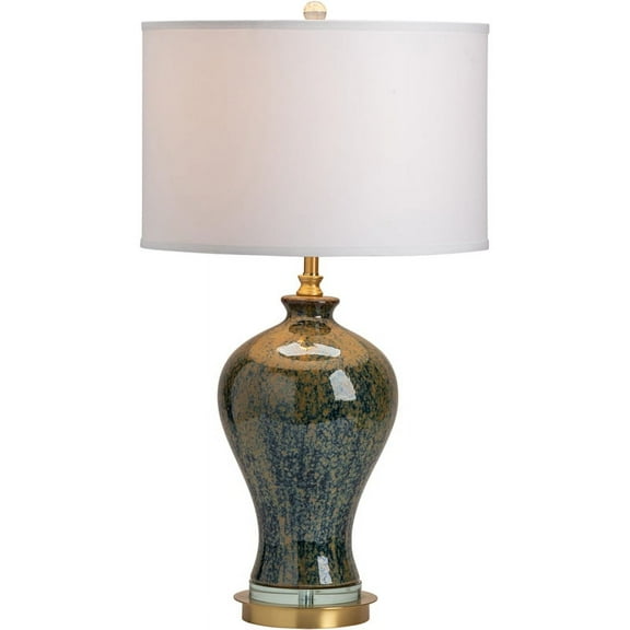 Crestview Collection Draper Urn Table Lamp Ceramic Blue