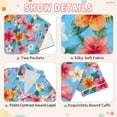 thumbnail image 4 of FORMRS Niños Short Sleeve Top and Pants Pajama Set Unisex Satin 2-Piece Sleepwear, Sizes 5-6Y, Tropical Flamingo Pattern, 4 of 8