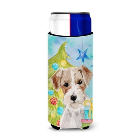 

Wire Hair Jack Russell Christmas Michelob Ultra Hugger for Slim Cans