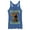 Royal Blue Heather, variant on Women's Scooby Doo Puppy Circle  Racerback Tank Top Black Heather Medium
